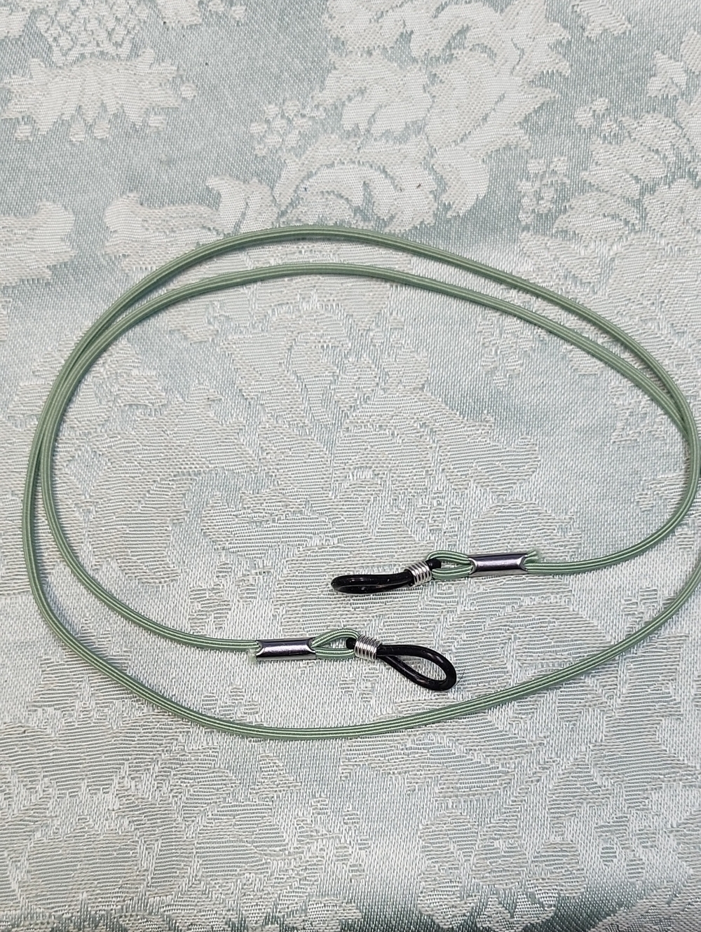 Sage Green Eyewear Elastic Cord with Silver Accents!